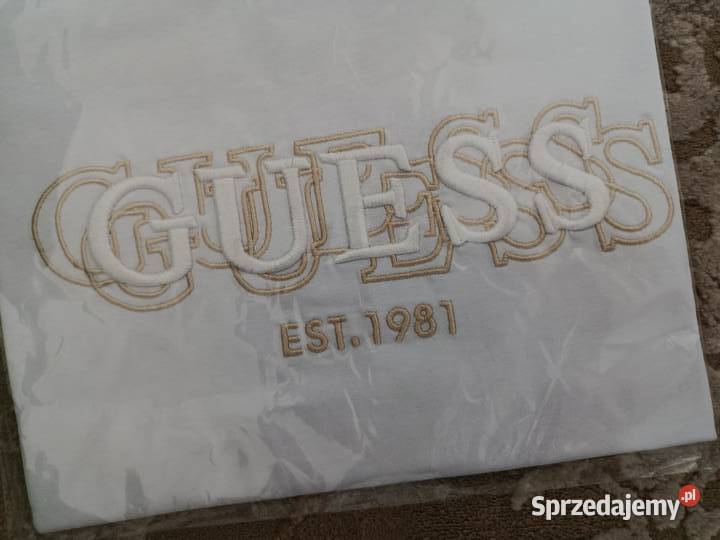Tshirt męski Guess Regular Fit duże logo rozmiar Odzież codzienna Białystok