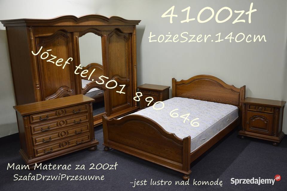 Piękna Sypialnia Stylowa Dębowe komplety