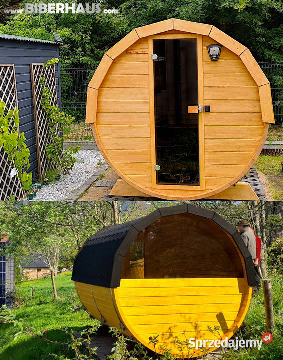 SAUNA Ogrodowa 250 OKNO 50 BECZKA 500L Akcesoria Nowy Targ