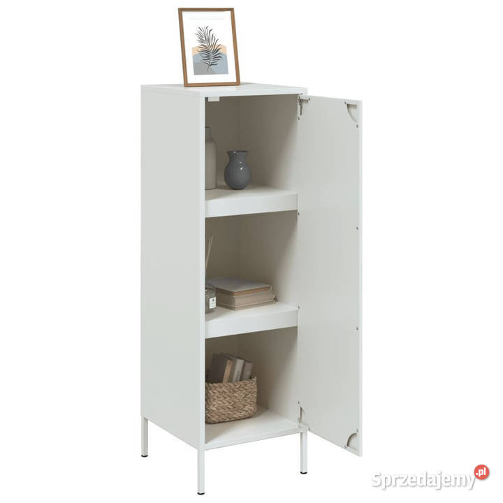 Szafka biała 36x39x113 stal WM843011