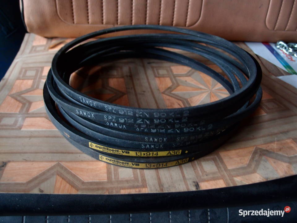 Pas klinowy SPZ 912 ZN 90 Sanok i Optibelt A36