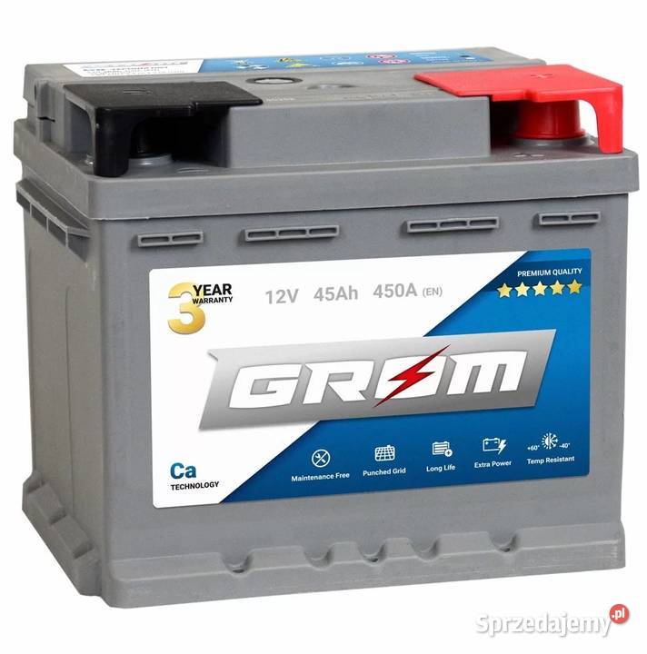 Akumulator 45Ah 450A GROM Premium Akumulatory Biała Podlaska