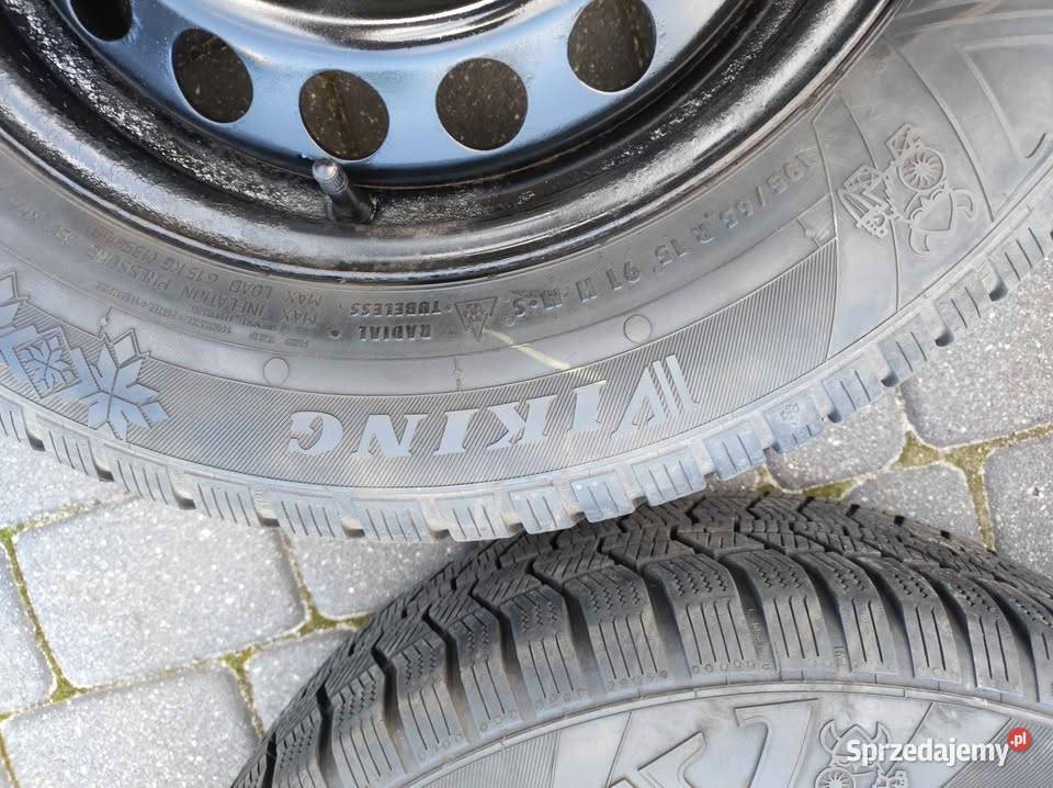 Koła felgi opony zimowe 195 65 r 15 VW 5x112 wielkopolskie Śmiardowo Krajeńskie sprzedam