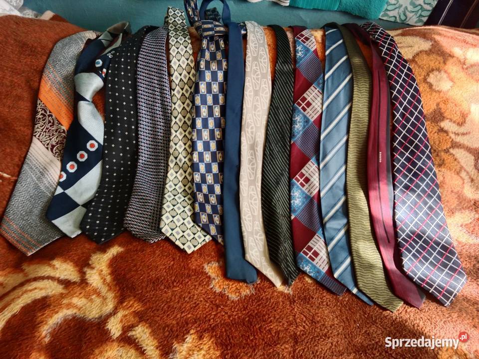 ZESTAW 14 Krawatów VINTAGE Lata 90 Ruda Śląska