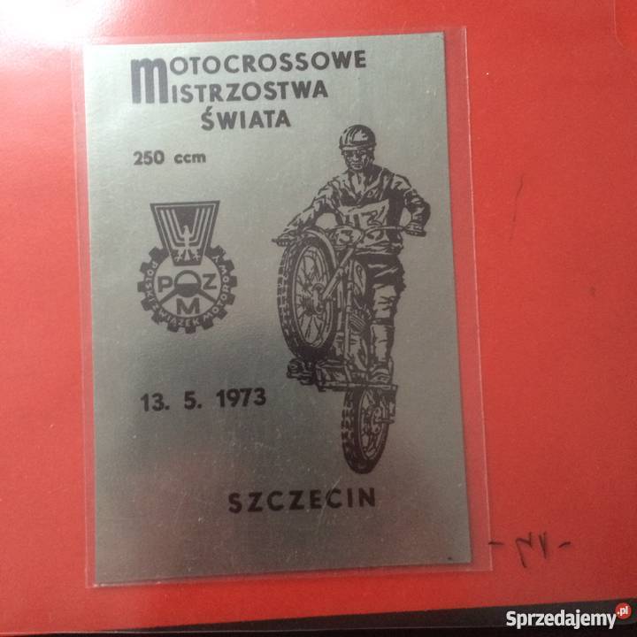 945 Motocrossowe Mistrzostwa Świata z 1973 r zachodniopomorskie Szczecin