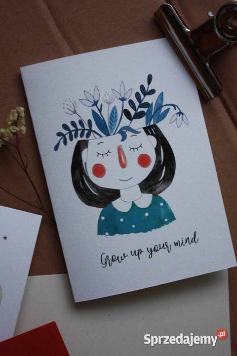 Kartka okolicznościowa Grow up your mind sprzedam