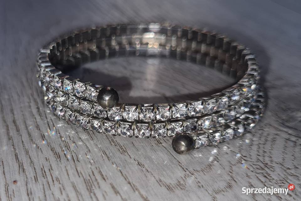 Bransoletka damska regulowana cyrkonie Łódź