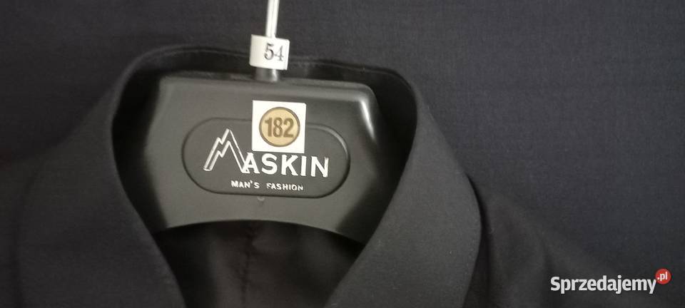 Garnitur męski czarny prążki Pozostałe Elbląg