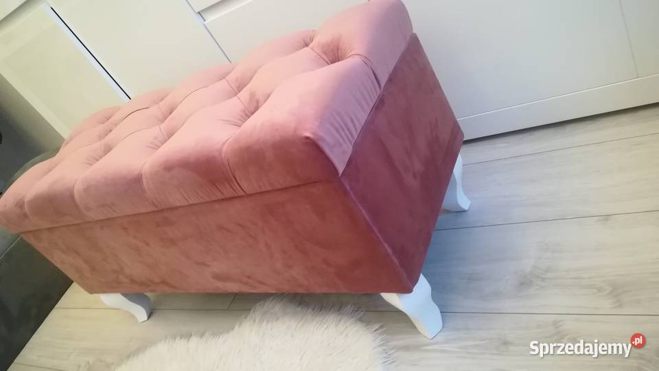 Pufa pikowana krysztalkami Pufy i podnóżki Warszawa sprzedam