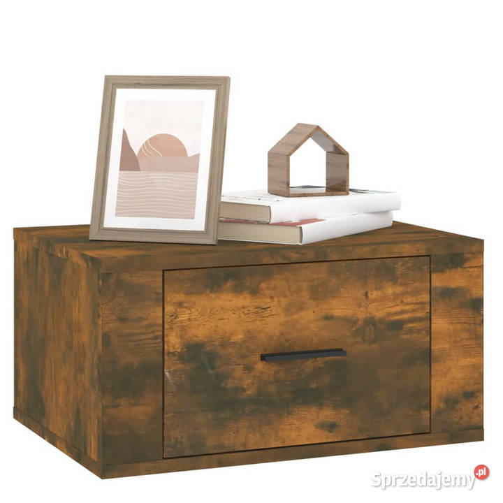 Wiszące szafki nocne 2 opalany dąb 50x36x25 Nocne Warszawa