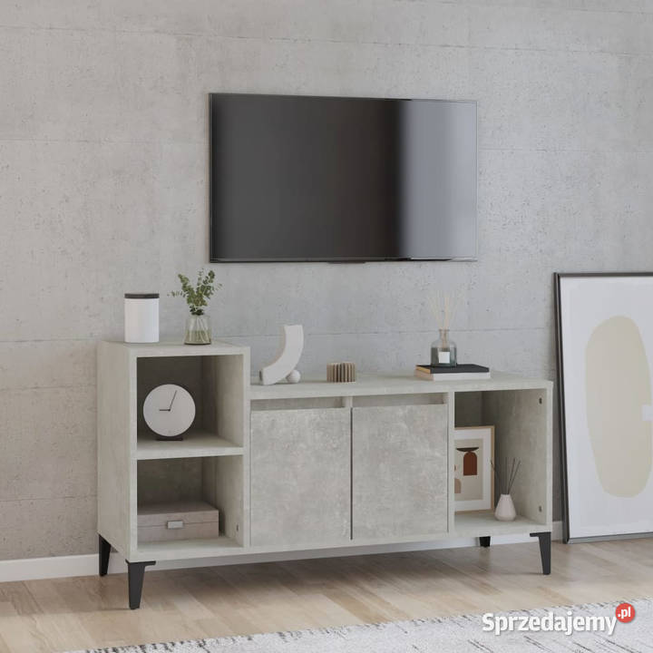 Szafka pod TV szarość betonu 100x35x55 WM821184 mazowieckie sprzedam