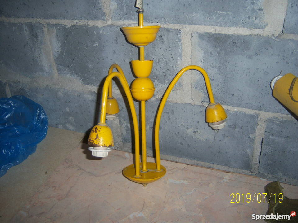 Żyrandol lampa żółty polski Kielce