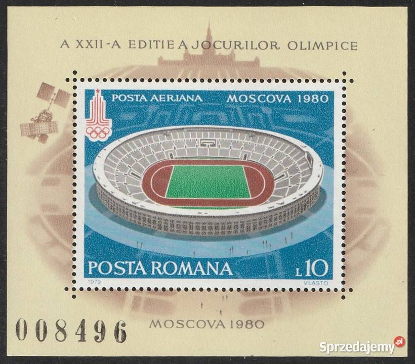 RUMUNIA OLIMPIADA MOSKWA 1980 CZYSTY łódzkie sprzedam