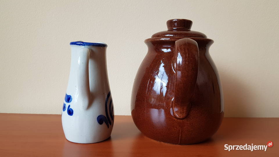 Imbryk dzbanek i mały dzbanuszek Bolesławiec Dąbrowa Górnicza