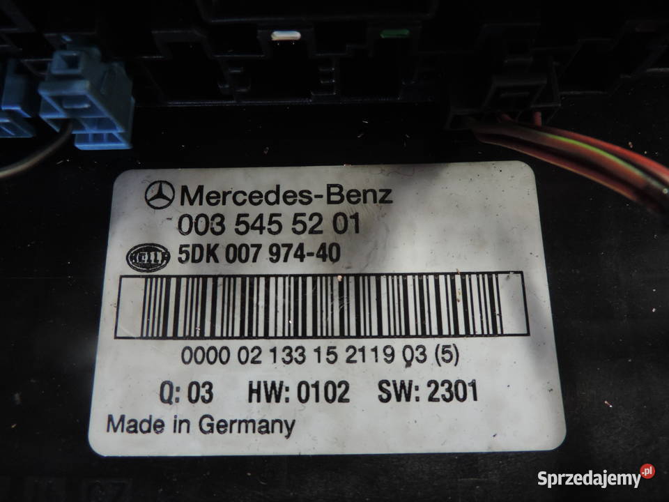 MERCEDES W203 MODUŁ SAM SKRZYNKA BEZPIECZNIKÓW Części samochodowe małopolskie Nowy Sącz sprzedam