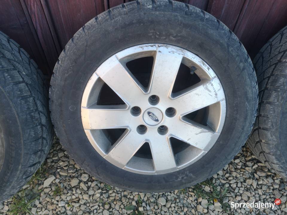 Felgi Ford Ronal 5x112 YM2JBA Plus Opony Zimowe Skomielna Biała
