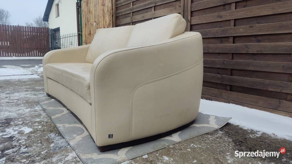 Kanapa KLER z funkcją spania skóra naturalna Sofy i kanapy mazowieckie Warszawa