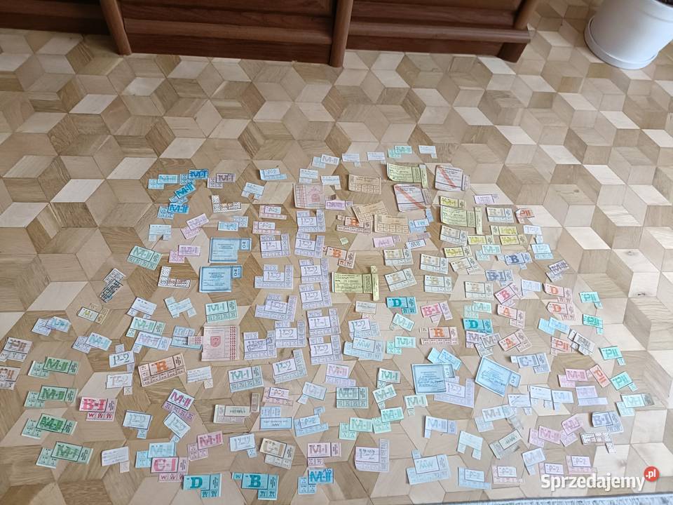 Karkti żywnościowe zaopatrzeniowe PRL mazowieckie Warszawa