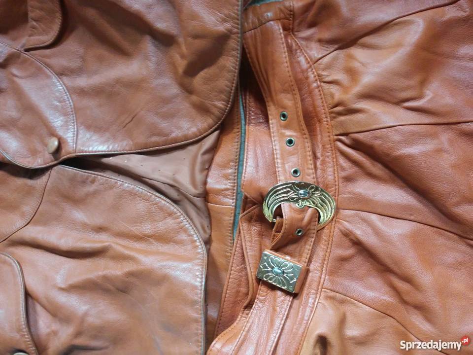 komplet skorzany kurtka spudnica torebka Łódź