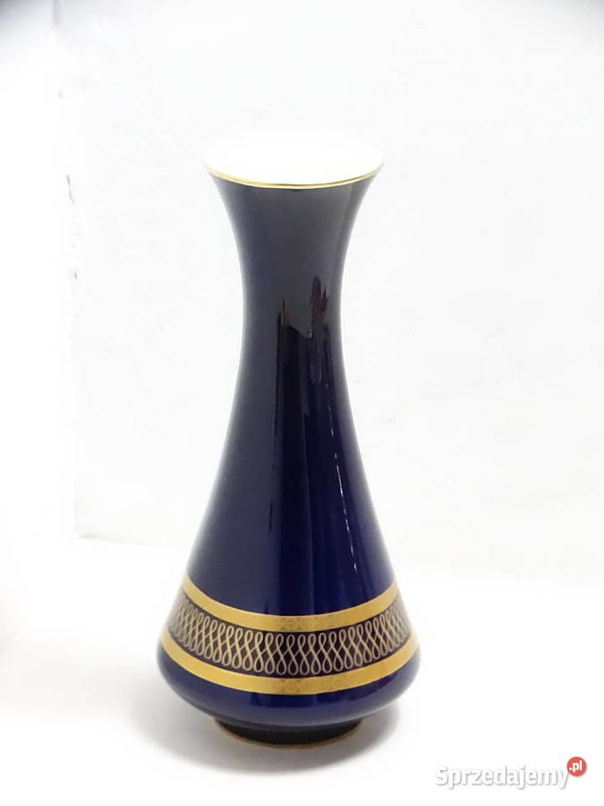 Duża Wazon Porcelanowa KPM Bavaria Echt Cobalt Biłgoraj