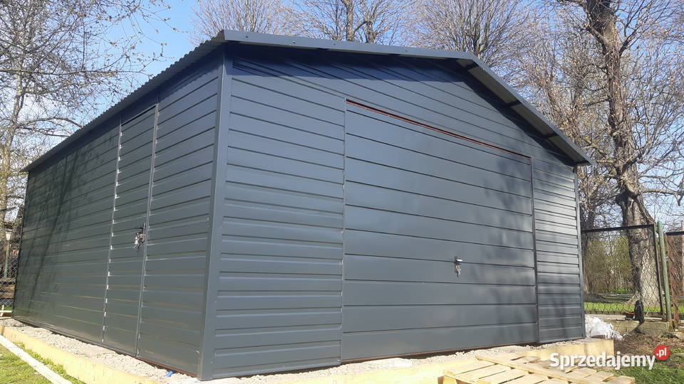 Grafit Garaż Blaszany 5x6 Garaż Blaszane Blaszak Sprzedaż