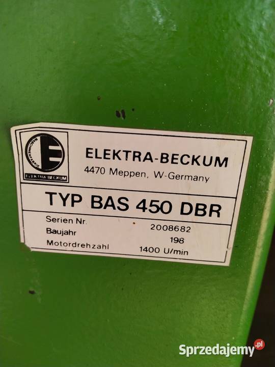 Piła taśmowa ELEKTRABECUM 450 Wejherowo