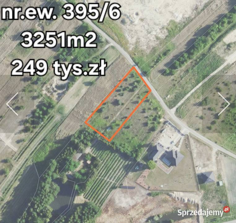 Działka pod zabudowę 3663m2 Sprzedaż Przytyki