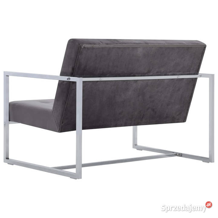 2osobowa sofa z podłokietnikami ciemnoszara Warszawa