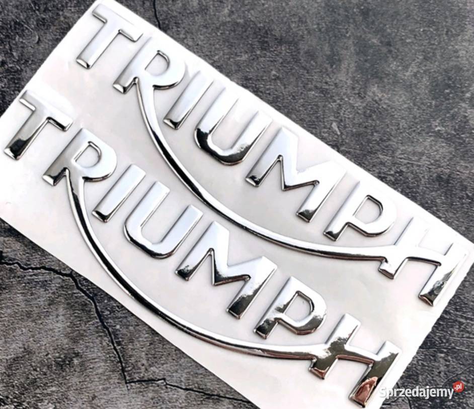 Logo TRIUMPH Emblemat Triumph Czarny Napis 3D wielkopolskie Poznań