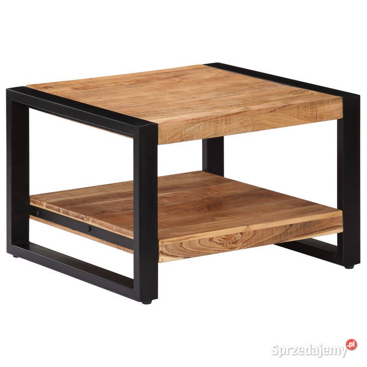 Stolik kawowy 60x60x40 lite drewno akacjowe Warszawa