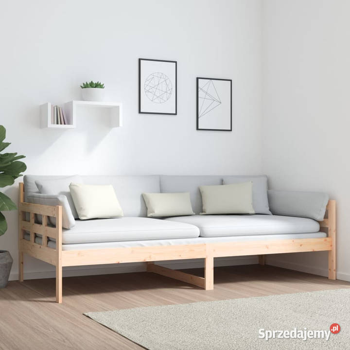 Łóżko dzienne lite drewno sosnowe 90x200 86cm Łóżka Warszawa
