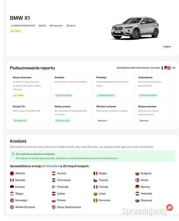 Bmw x1 sdrive 2014 Anglik Żywiec