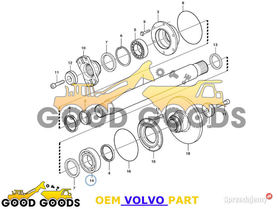 VOLVO ŁOŻYSKO KULKOWE 11115763 11051992 Władysławów