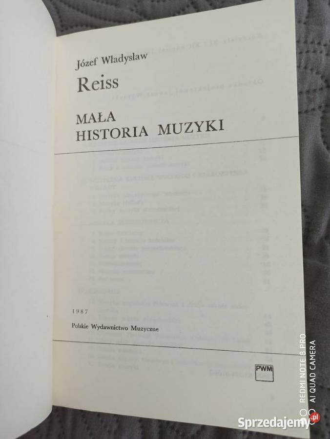 MAŁA HISTORIA MUZYKI JW Reiss