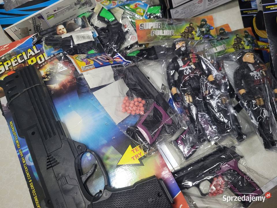 box pistolety zabawki mix sprzedam