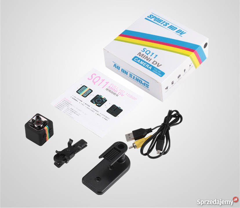 Nowa Mini Kamera SQ11 FULL HD 1080p 12MP na Ruch Zabezpieczenia, nianie elektroniczne Poznań