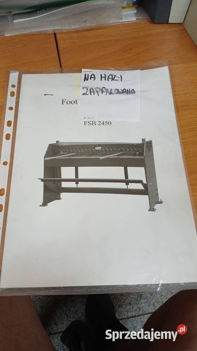 nożyce gilotynowe nożne do blachy BERNARDO FS