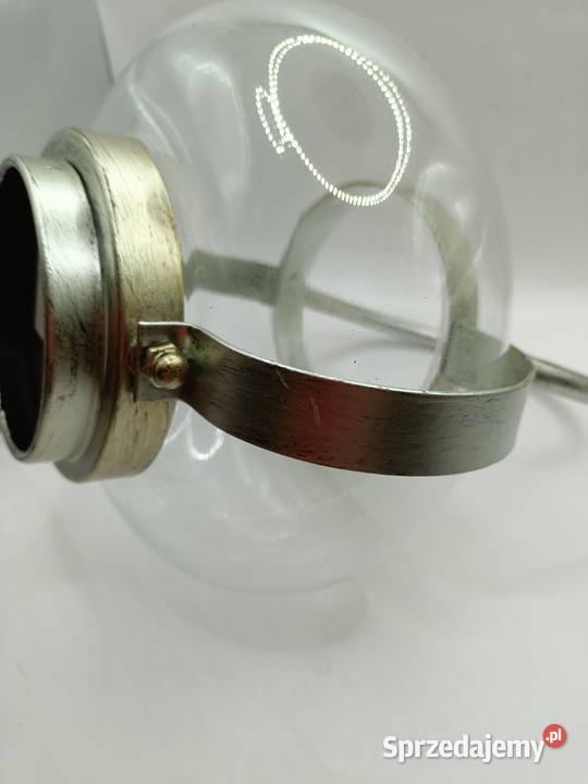 Dekoracja ogrodowa lampion szklany z metalem Pozostałe