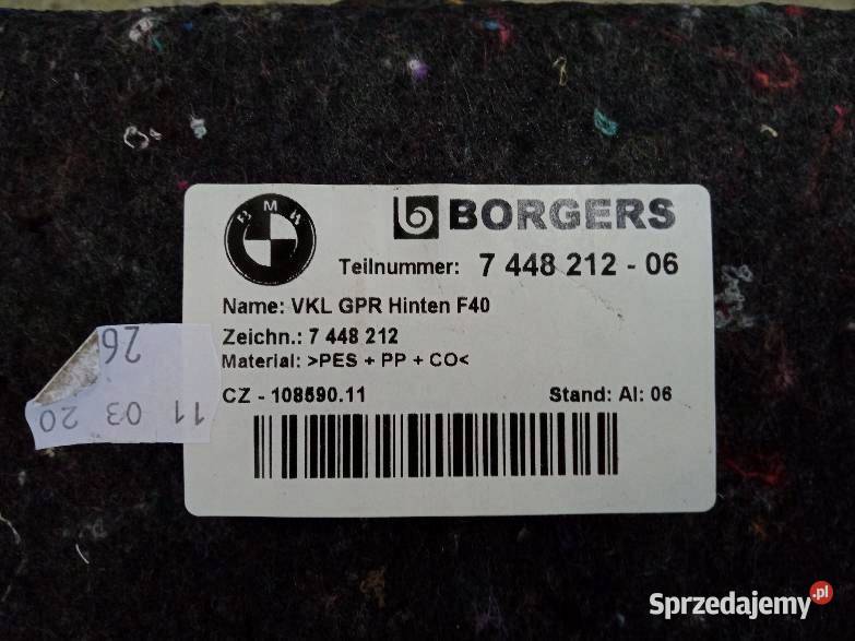 PODŁOGA BAGAŻNIKA WYKŁADZINA KOMPLET Bmw Seria 1 sprzedam