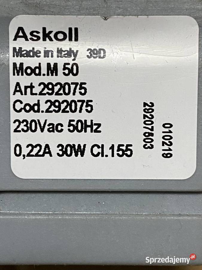Pompa odpływowa kompletna do pralki Siemens dolnośląskie