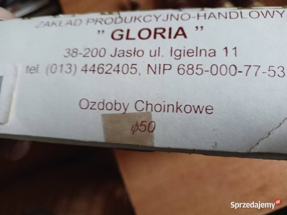 Bombki szklane sople Boże Narodzenie Dom i Ogród Tarnobrzeg