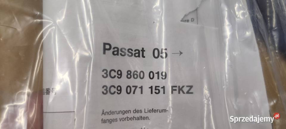 Oryginalne belki dachowe bagażnik VW Passat B6
