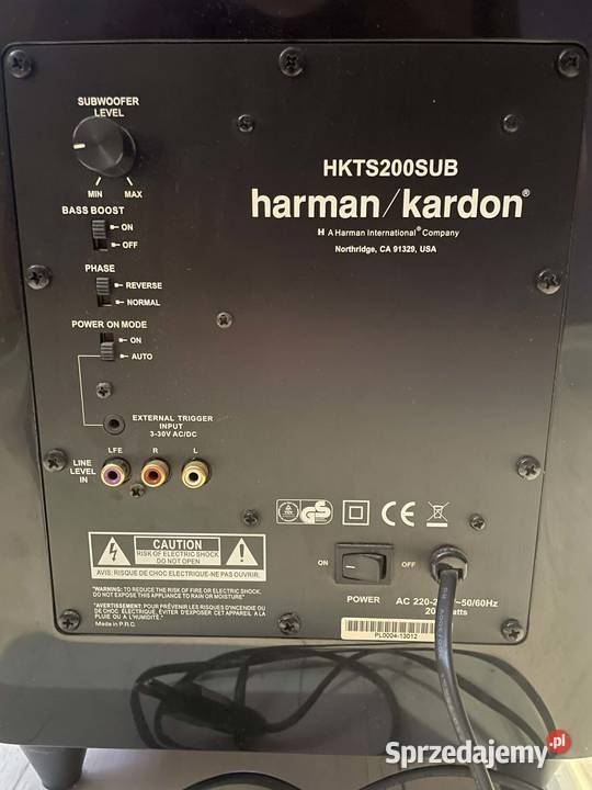 Kino domowe Harman Kardon 51 Subwoofer głośniki Siemianowice Śląskie