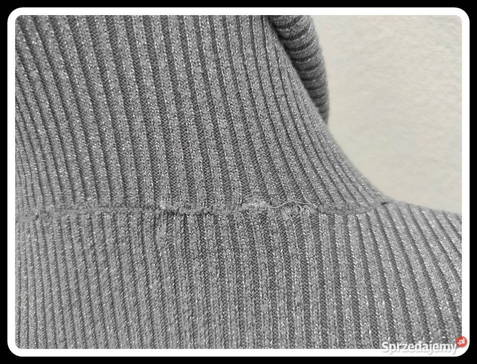 sweter golf srebrny kolor APART rozmiar 40 L Płock sprzedam