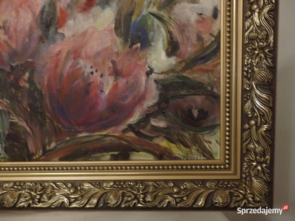 Obraz olejny WITAJ PIĘKNY TULIPANIE Rabka-Zdrój