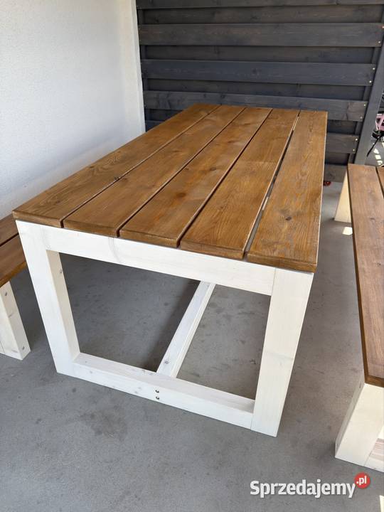 Stół z ławkami 195cm Racławice sprzedam