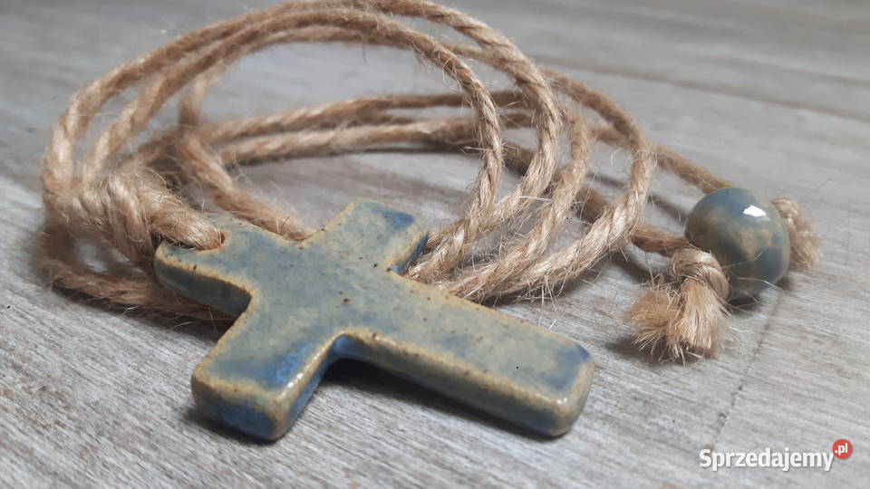 Naszyjnik ceramiczny ręcznie wykonany Naszyjniki Otwock sprzedam