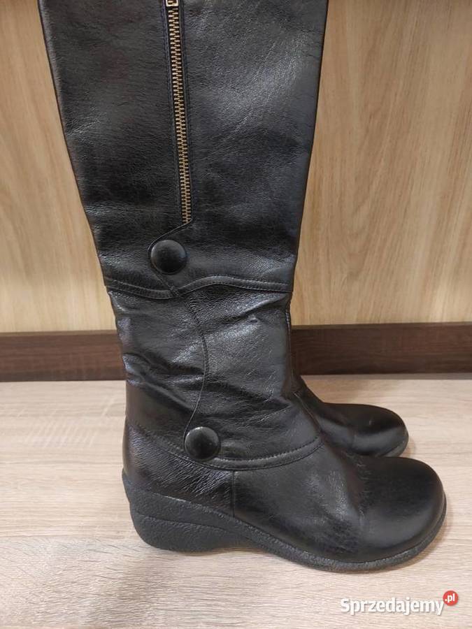 Czarne kozaki damskie Miz Mooz rozmiar 39 Milanówek
