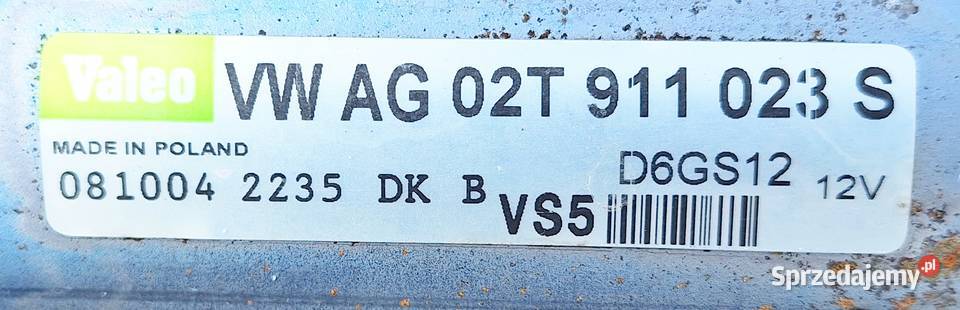 AUDI SEAT SKODA VW 14 ROZRUSZNIK 02T911023S mazowieckie Radom