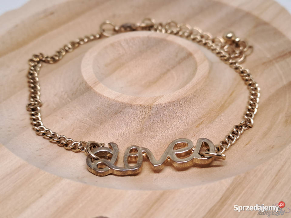 Bransoletka metalowa LOVE Warszawa